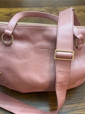 Hammitt Pink Sands Leather (large) Daniel Shoulder Bag with Gold Hardware